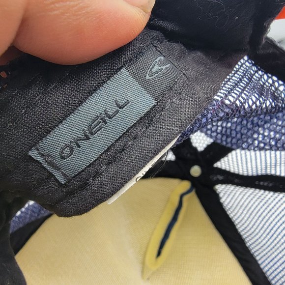 ONeill Adults Blue Orange Truck Hat Mesh Back Breathable Outdoors Casual - Picture 8 of 9